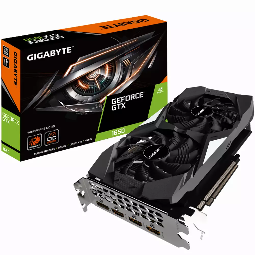 Видео карта GIGABYTE GeForce GTX 1650 Windforce OC Edition 4GB 