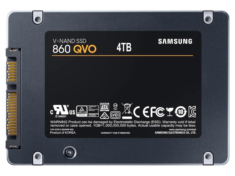 Диск SSD SAMSUNG 860 QVO 4TB 2.5" SATA III