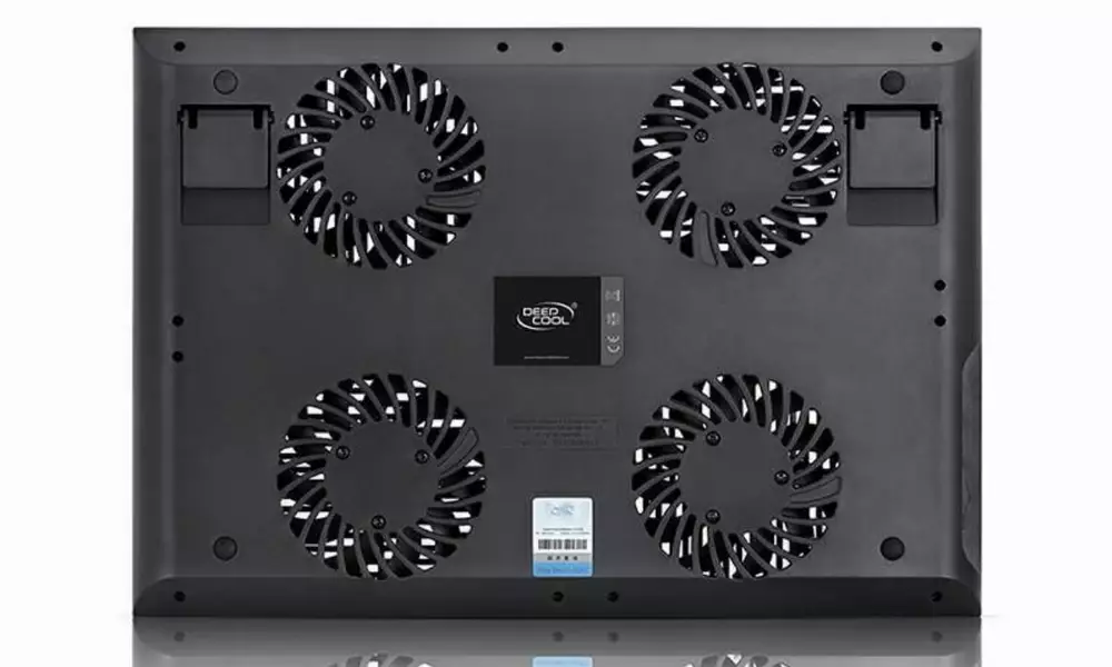 Охладител за лаптоп DeepCool Multi Core X8, 17", 100 mm, Черен