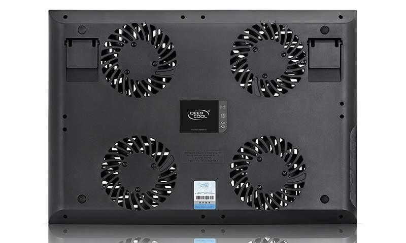 Охладител за лаптоп DeepCool Multi Core X8, 17", 100 mm, Черен