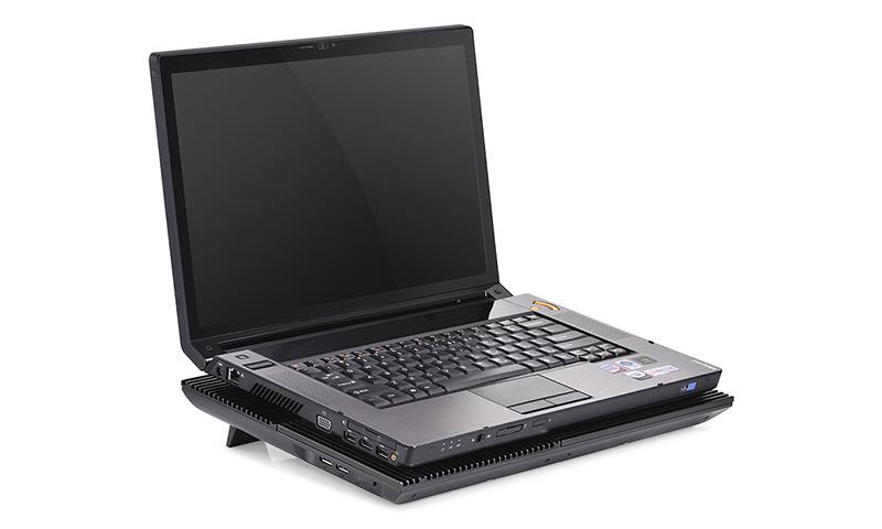 Охладител за лаптоп DeepCool Multi Core X8, 17", 100 mm, Черен