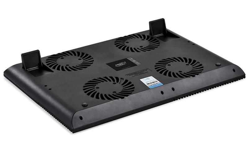 Охладител за лаптоп DeepCool Multi Core X8, 17", 100 mm, Черен