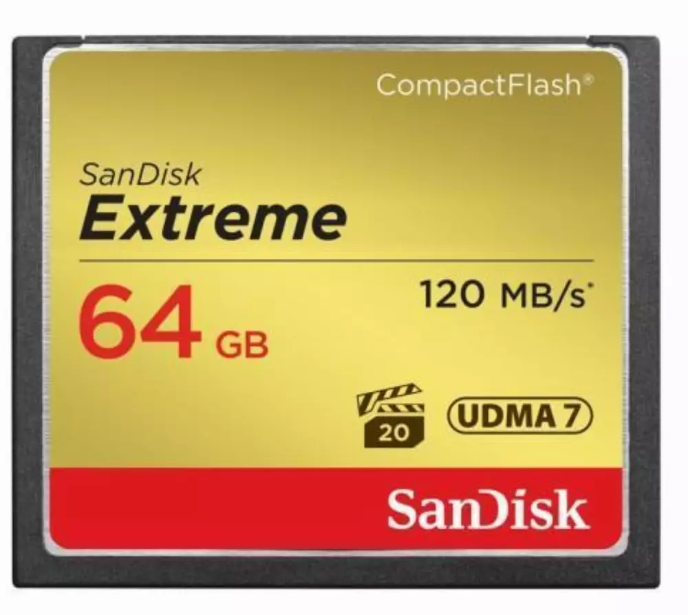 Карта памет SANDISK  Extreme&reg; CompactFlash&reg; Memory Card 64Gb