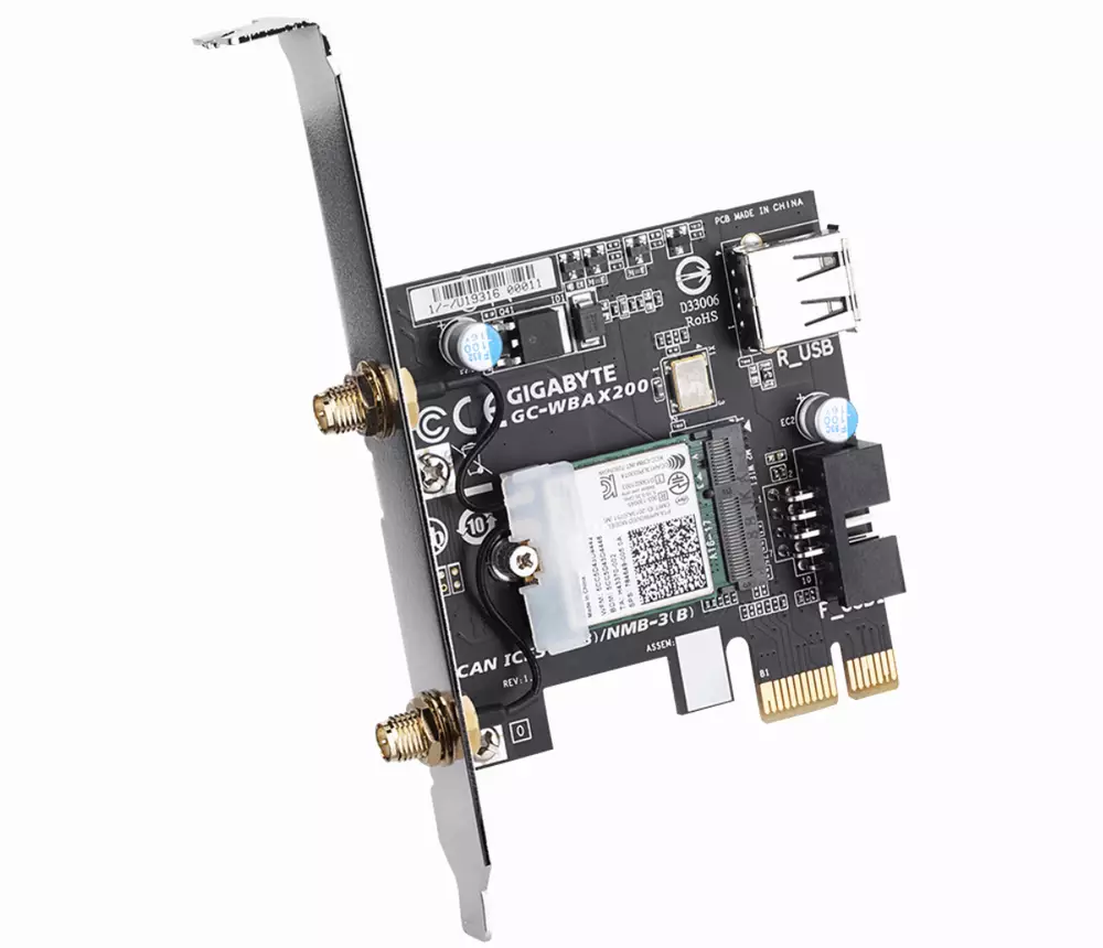 Безжична карта GIGABYTE AORUS X200 Intel&reg; WIFI 6 2x2 802.11ax, Bluetooth 5.0
