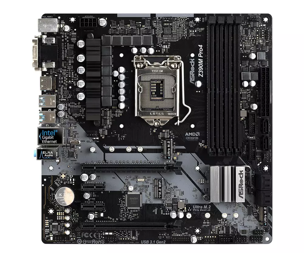 Дънна платка ASROCK Z390M PRO4