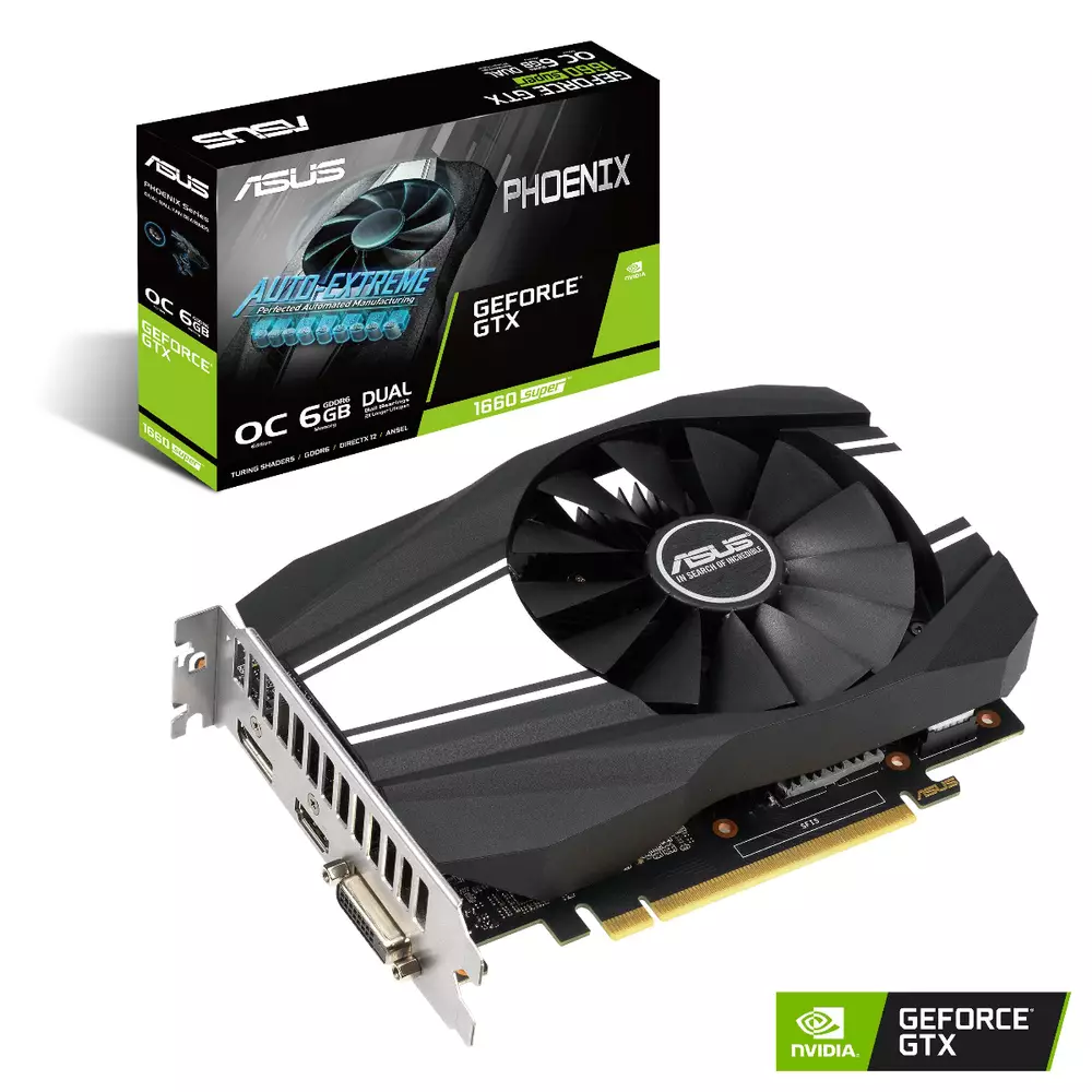 Видео карта ASUS Phoenix GeForce GTX 1660 Super OC Edition 6GB