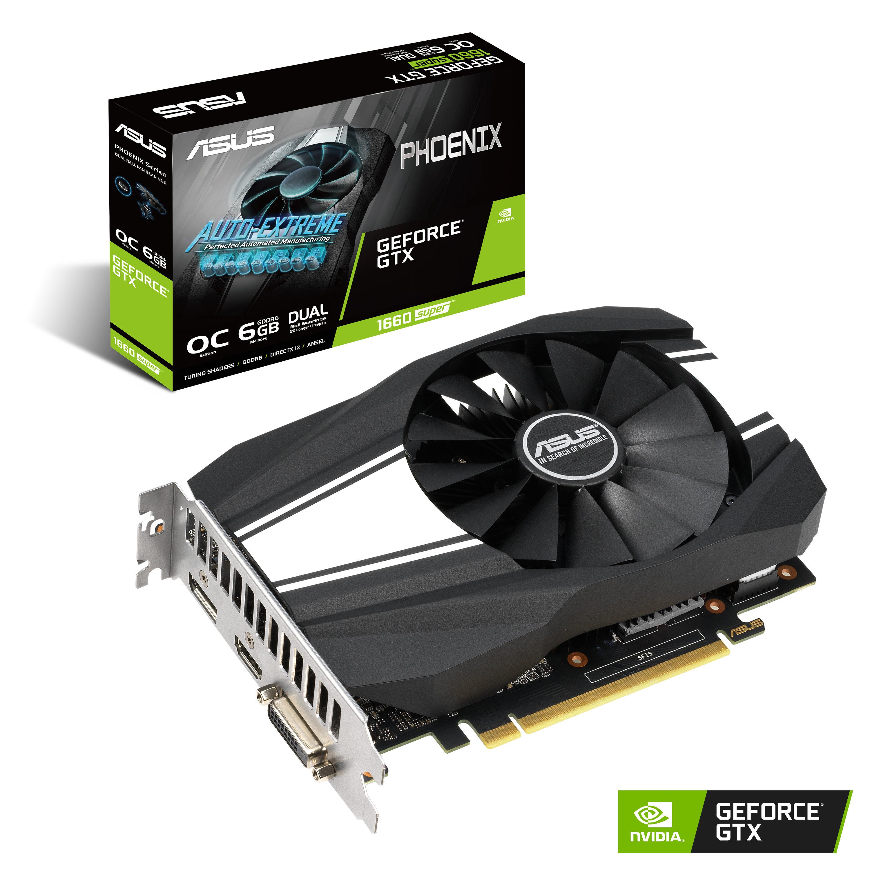 Видео карта ASUS Phoenix GeForce GTX 1660 Super OC Edition 6GB