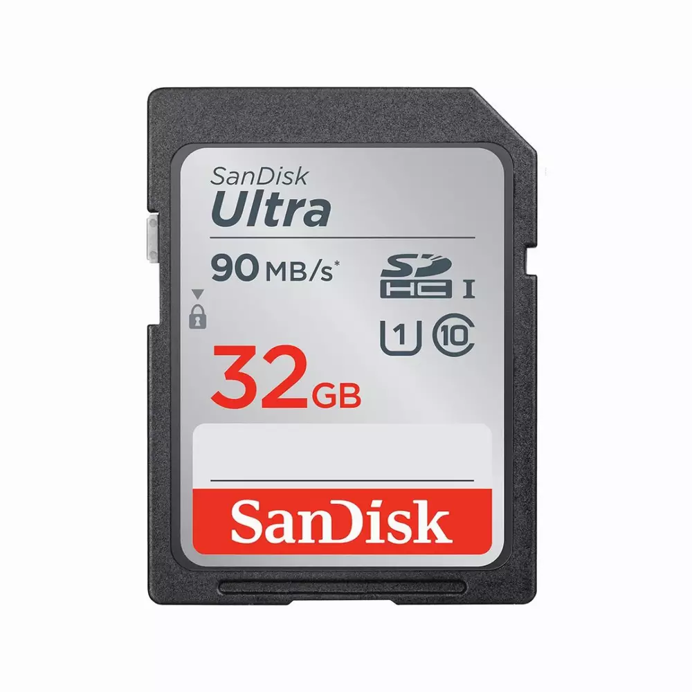 Карта памет SANDISK Ultra® SDHC/SDXC, 32GB, Class 10 UHS-I, 90 Mb/s