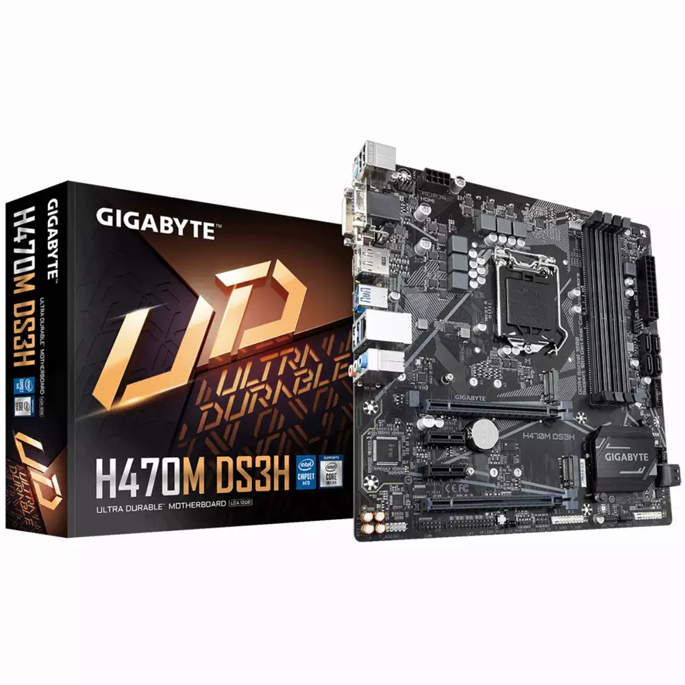 Дънна платка GIGABYTE H470M DS3H