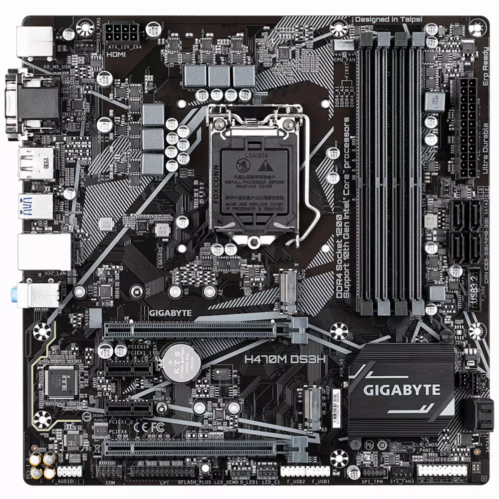 Дънна платка GIGABYTE H470M DS3H
