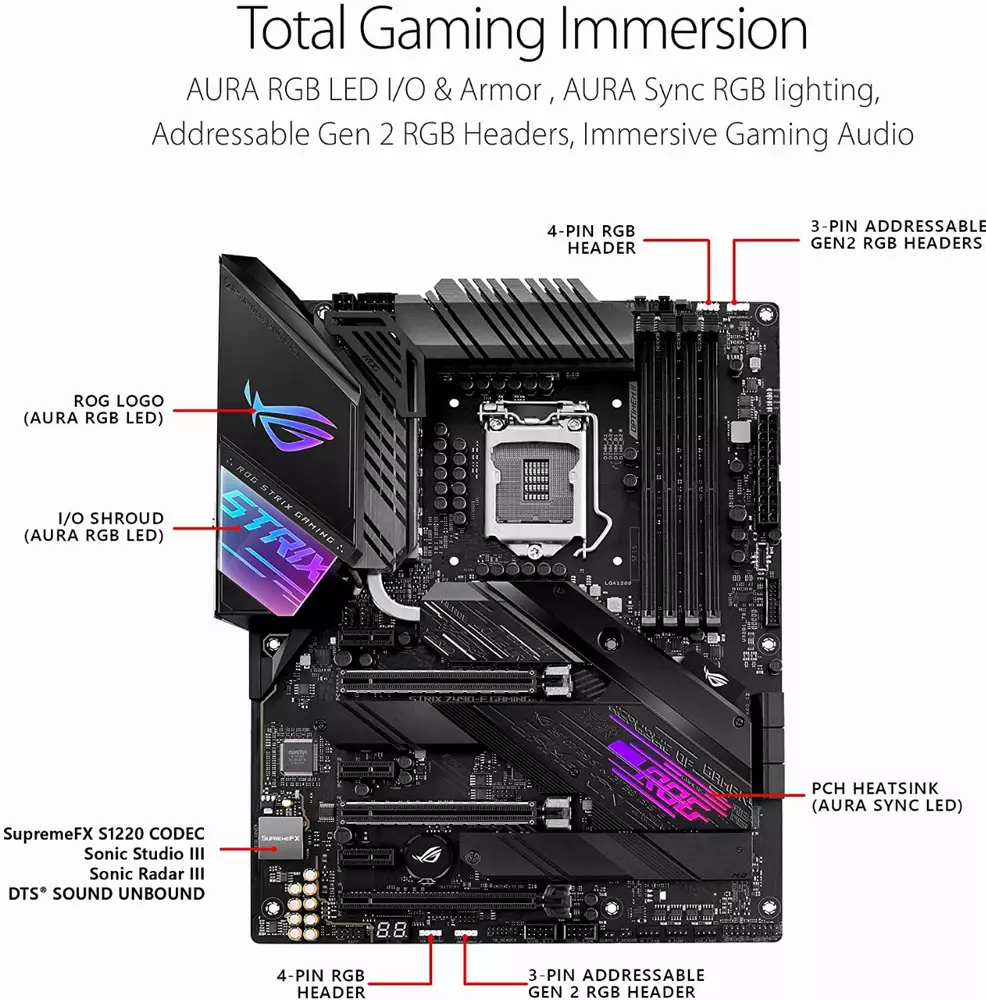 Дънна платка ASUS ROG STRIX Z490-E GAMING