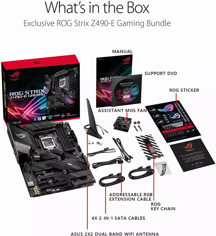 Дънна платка ASUS ROG STRIX Z490-E GAMING