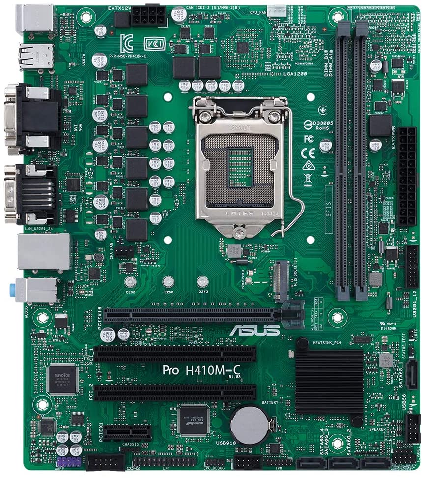 Дънна платка ASUS PRO H410M-C/CSM