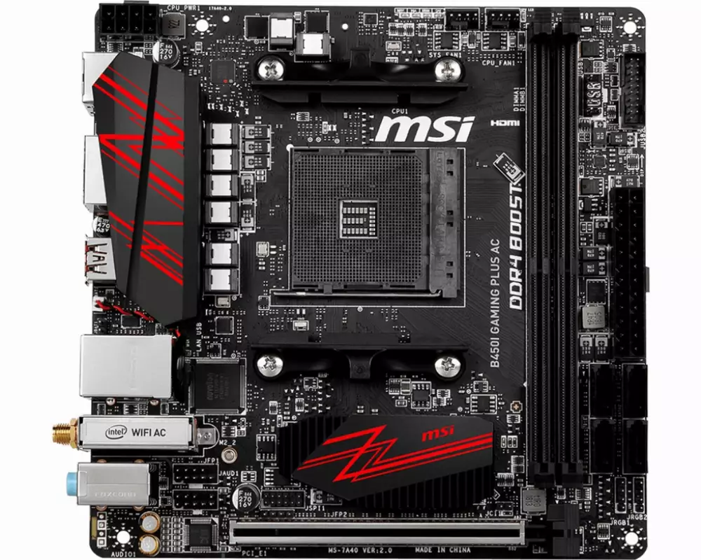 Дънна платка MSI B450I GAMING PLUS AC