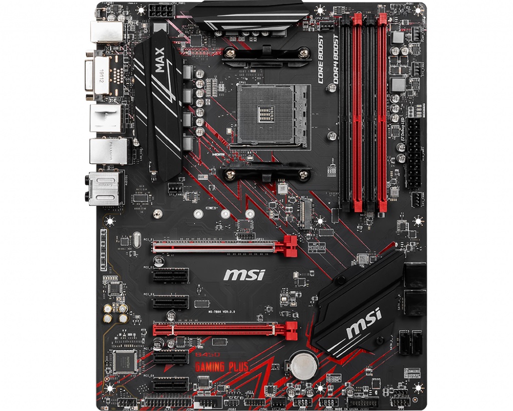 Дънна платка MSI B450 GAMING PLUS MAX 