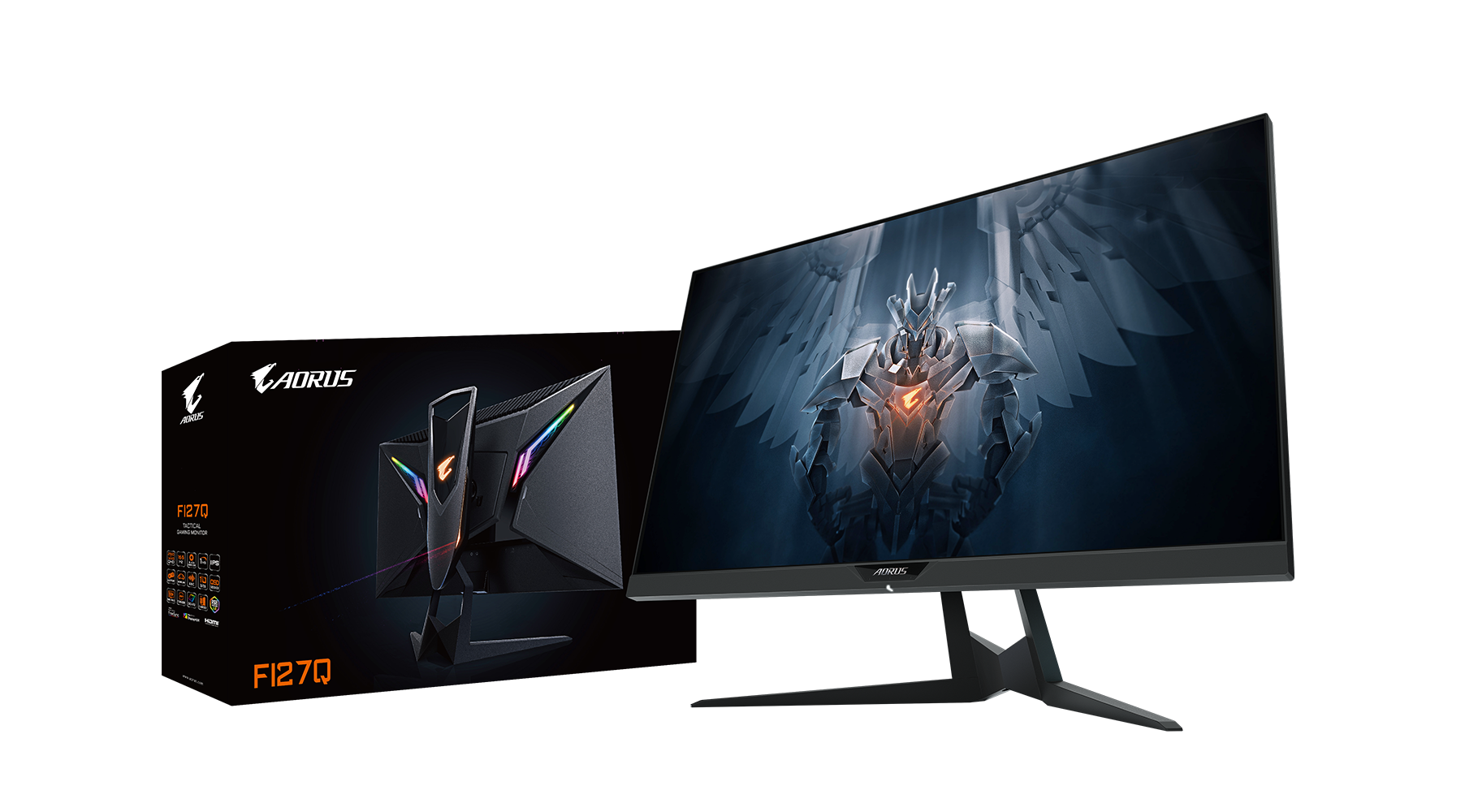 Монитор Gigabyte AORUS FI27Q, 27" QHD (2‎560 x 1440), IPS HDR, 165Hz, 1ms, AMD FreeSync