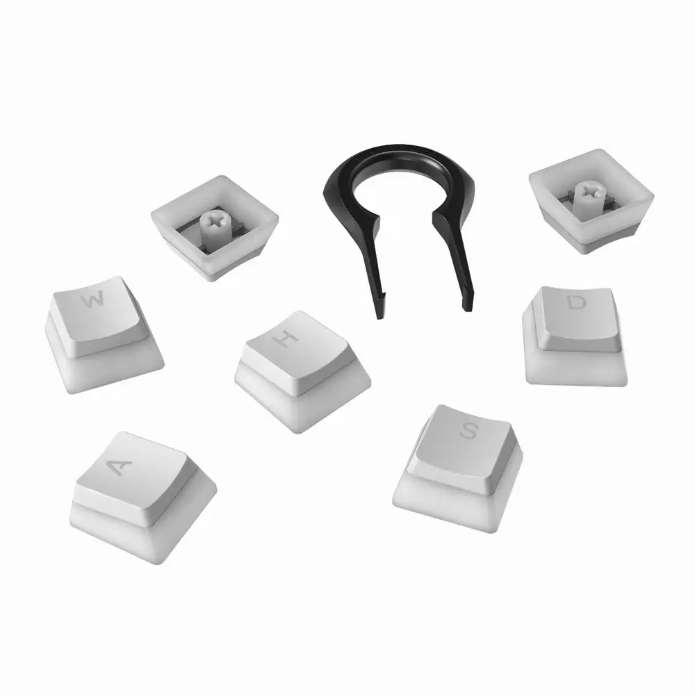 Капачки за механична клавиатура HyperX Pudding White Double Shot PBT Keycap Set upgrade kit