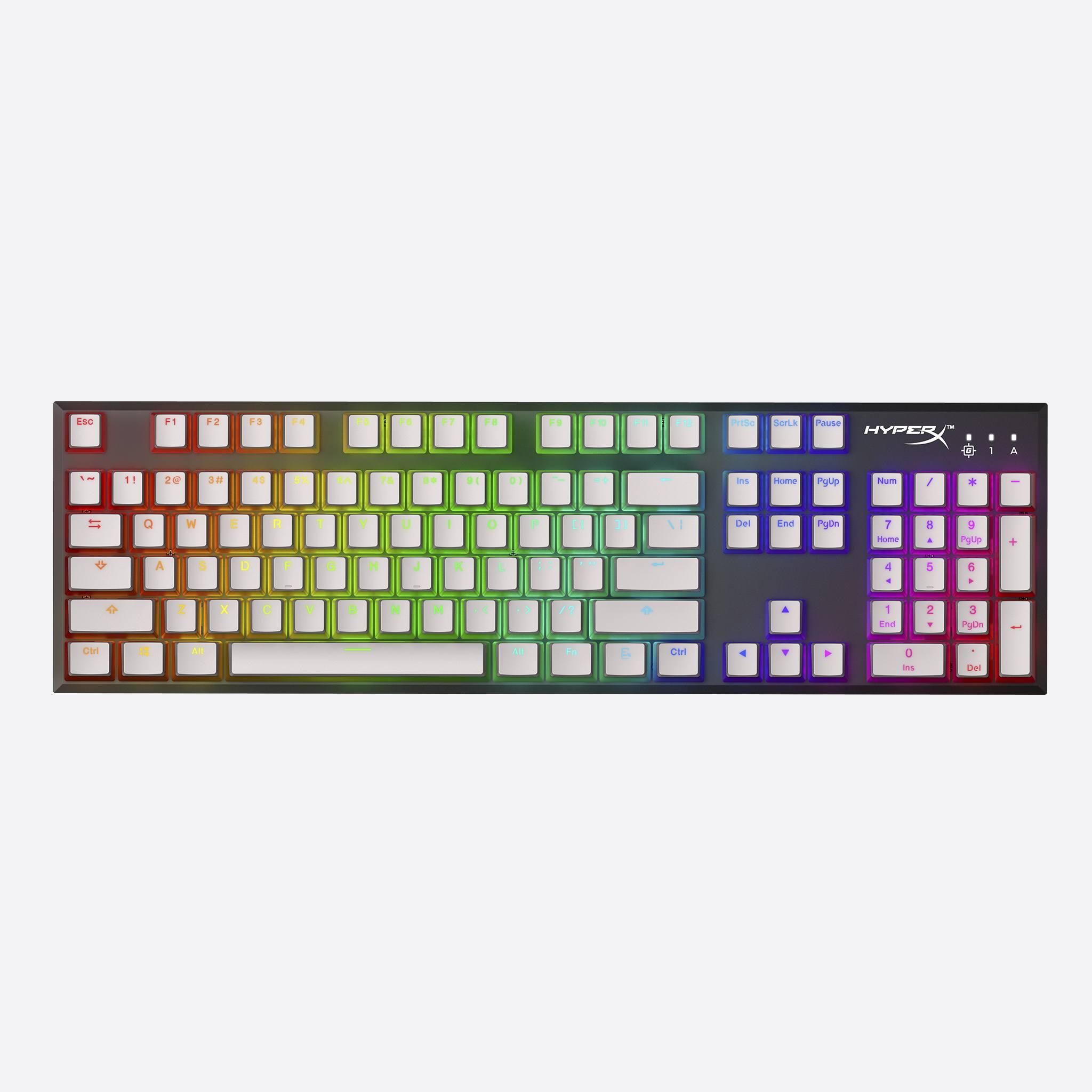 Капачки за механична клавиатура HyperX Pudding White Double Shot PBT Keycap Set upgrade kit