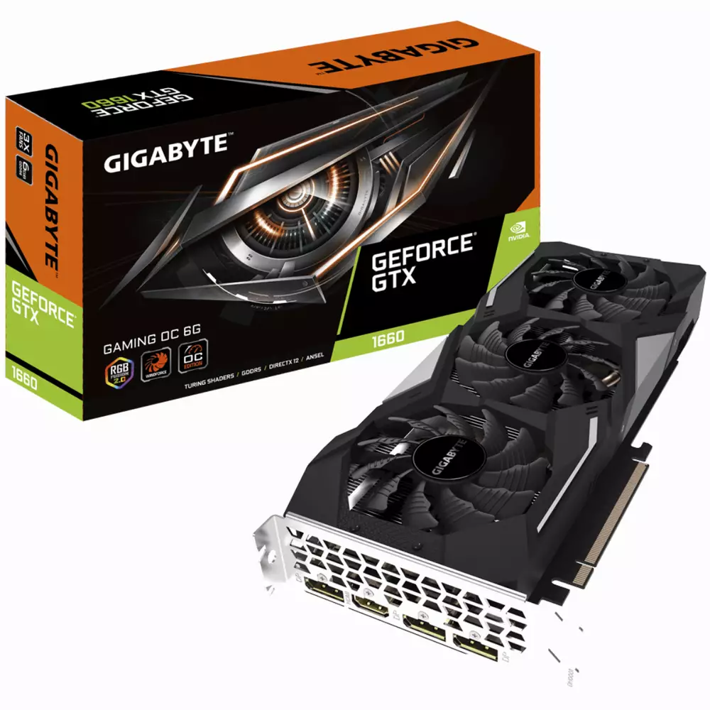 Видео карта GIGABYTE GeForce GTX 1660 Gaming OC Edition 6GB 