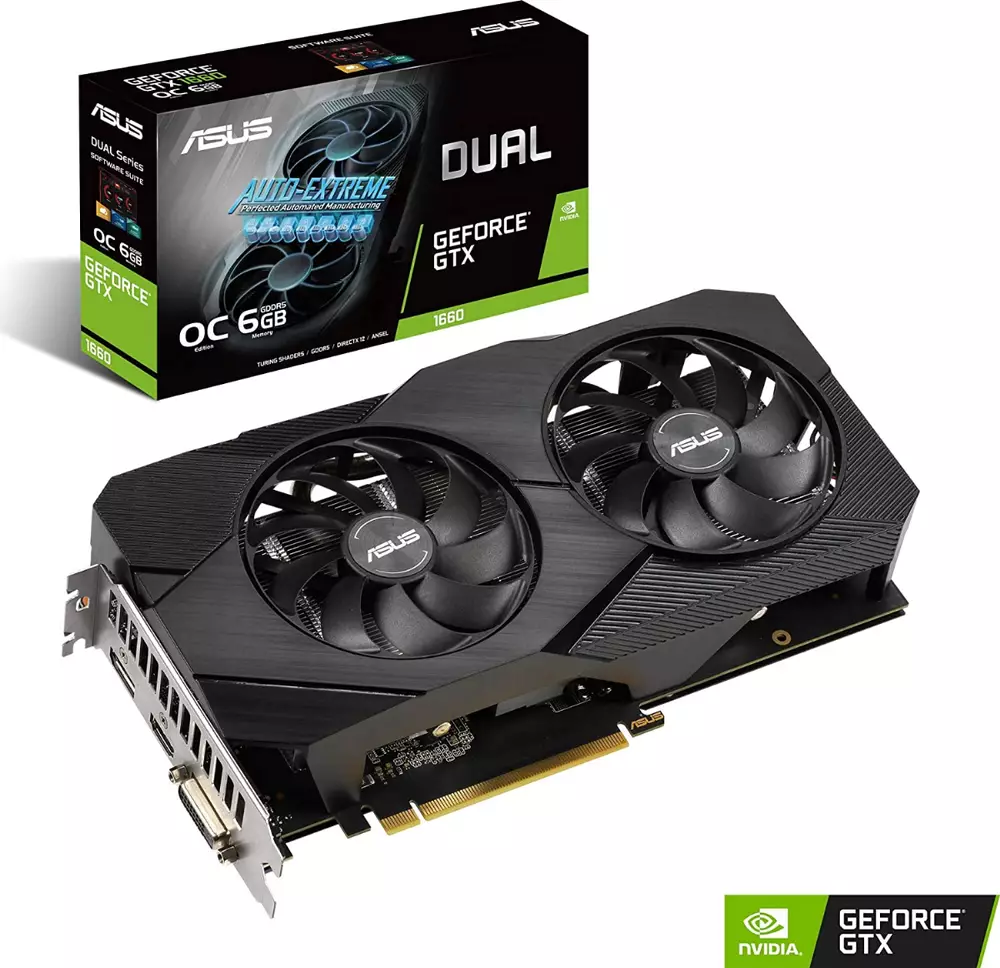 Видео карта ASUS Dual GeForce GTX 1660 6GB EVO