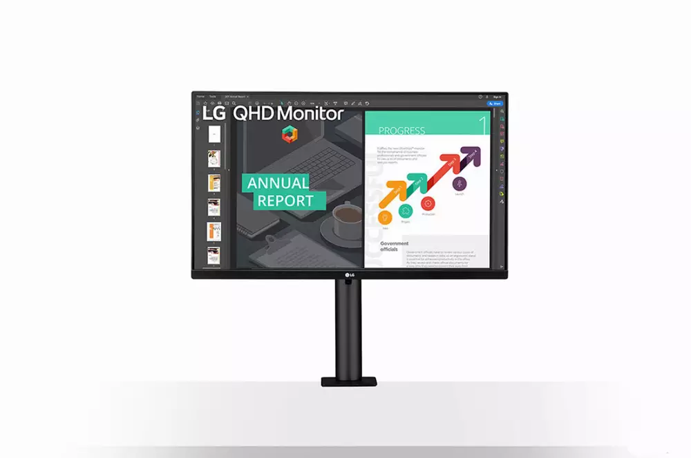 Монитор LG 27" 27QN880-B, 2560x1440, IPS, HDR10, 75Hz, 5ms, FreeSync