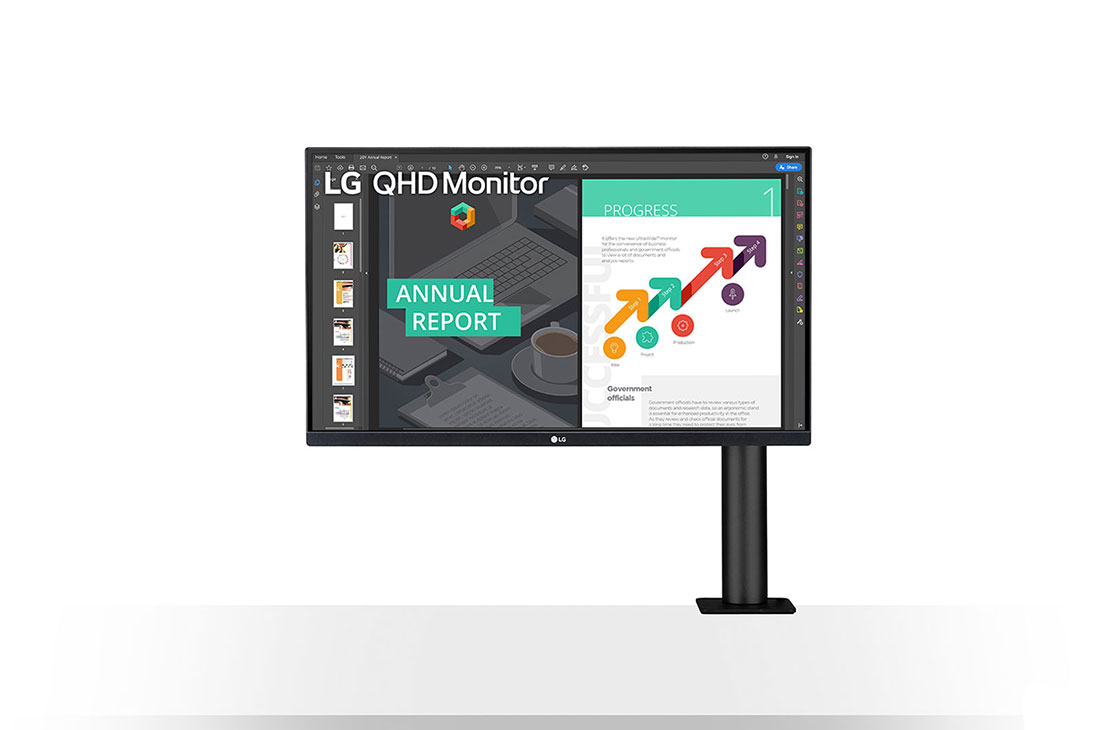 Монитор LG 27" 27QN880-B, 2560x1440, IPS, HDR10, 75Hz, 5ms, FreeSync