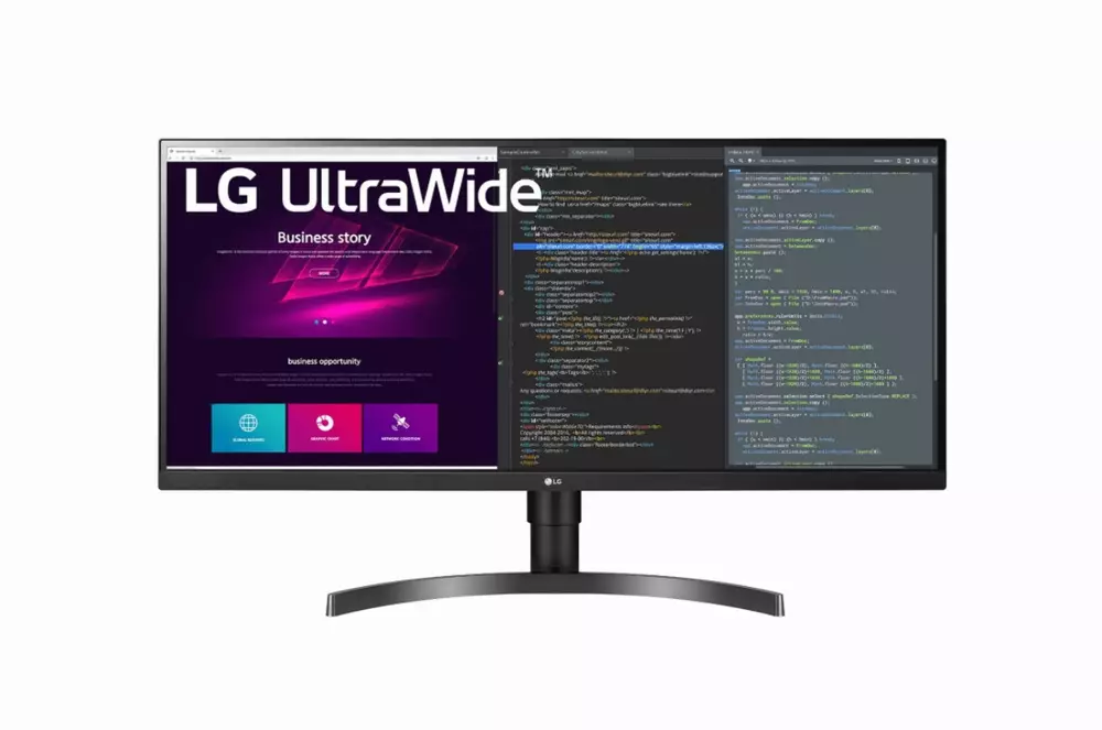 Монитор LG 34" 34WN750-B, 3440x1440, IPS, HDR10, 75Hz, 5ms, FreeSync