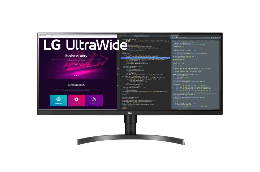 Монитор LG 34" 34WN750-B, 3440x1440, IPS, HDR10, 75Hz, 5ms, FreeSync