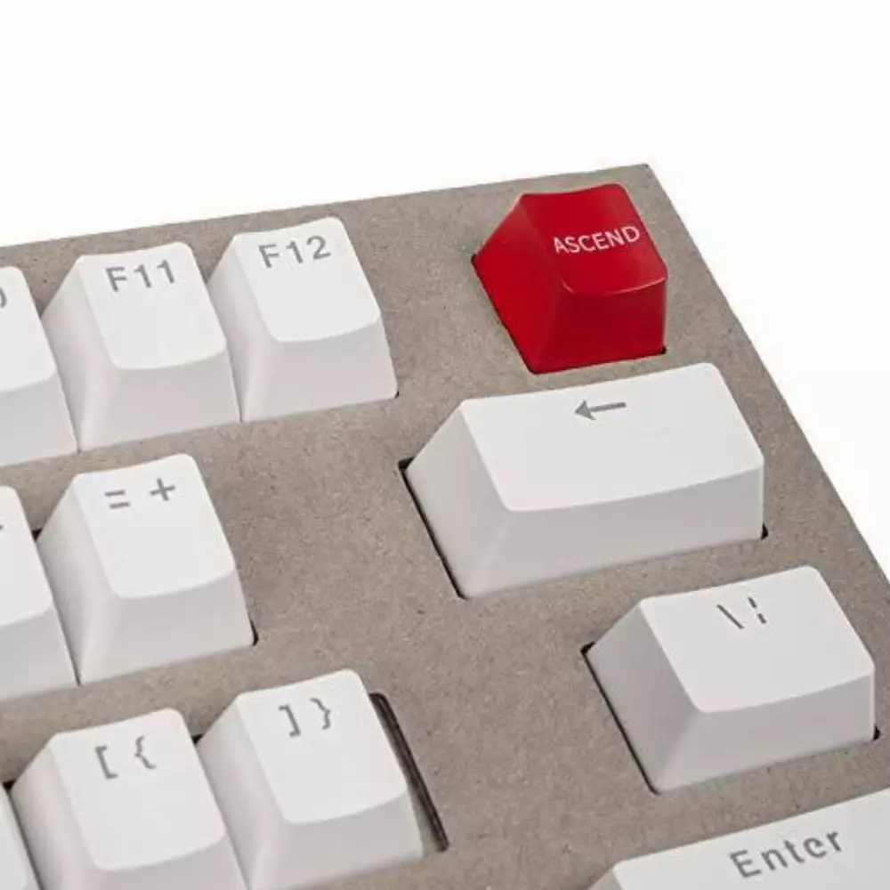 Капачки за механична клавиатура Glorious ABS Doubleshot 104-Keycap White US-Layout