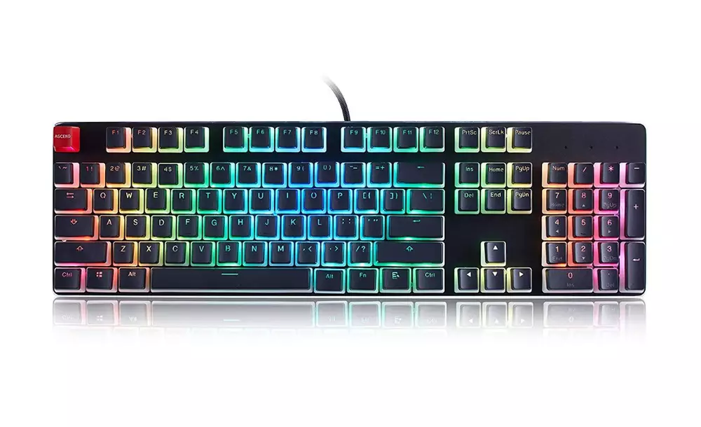 Капачки за механична клавиатура Glorious Aura Keycaps Black US-Layout