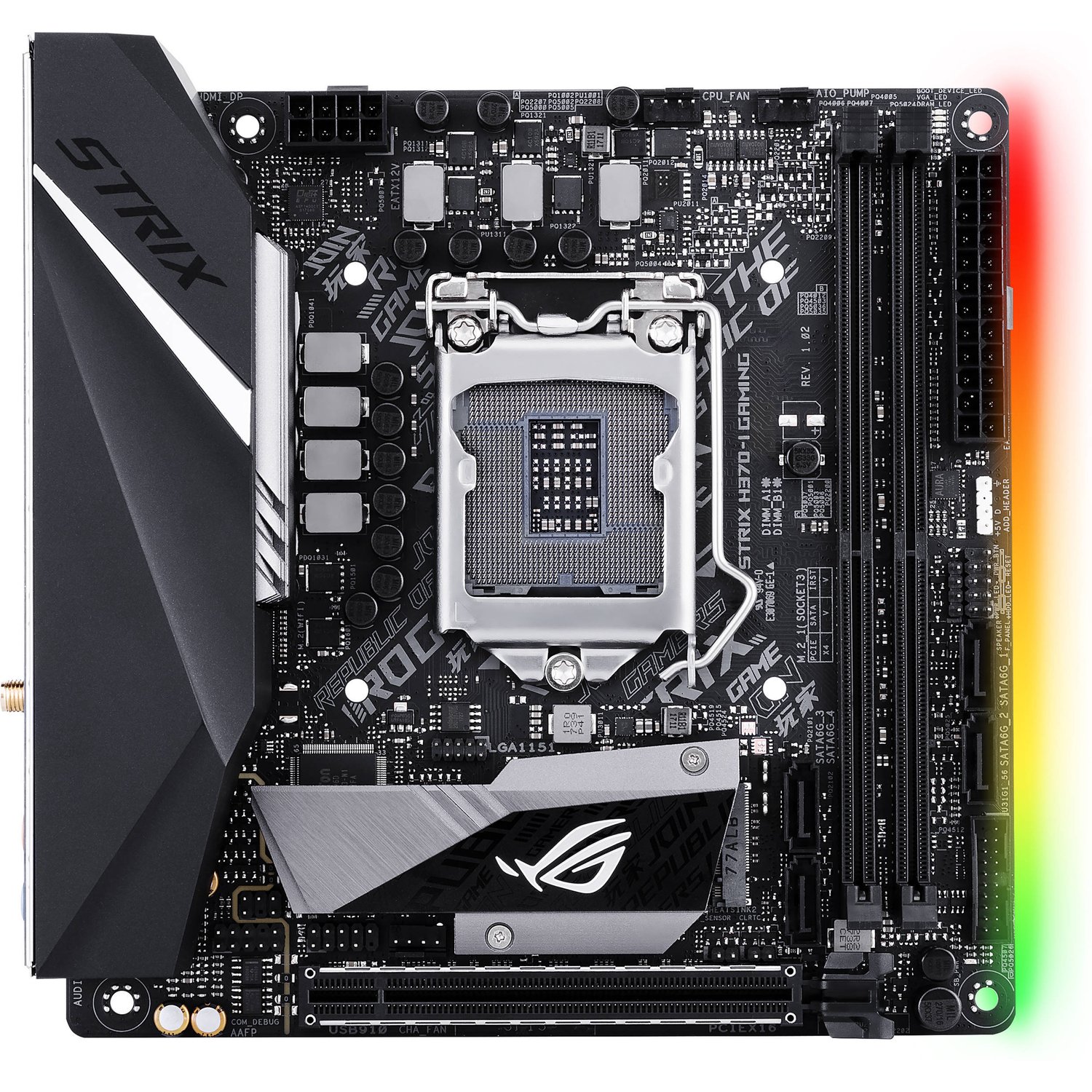 Дънна платка ASUS ROG STRIX H370-I GAMING