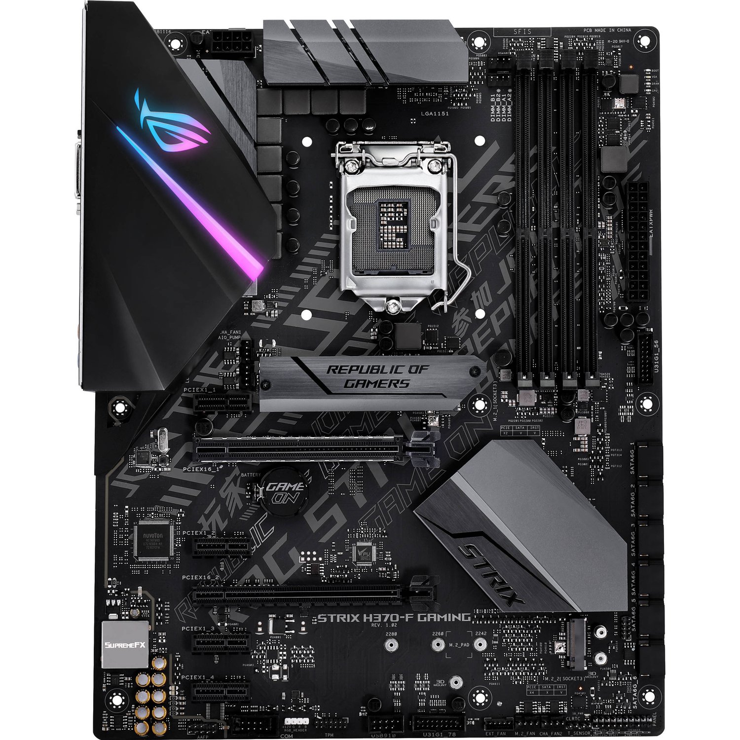 Дънна платка ASUS ROG STRIX H370-F GAMING