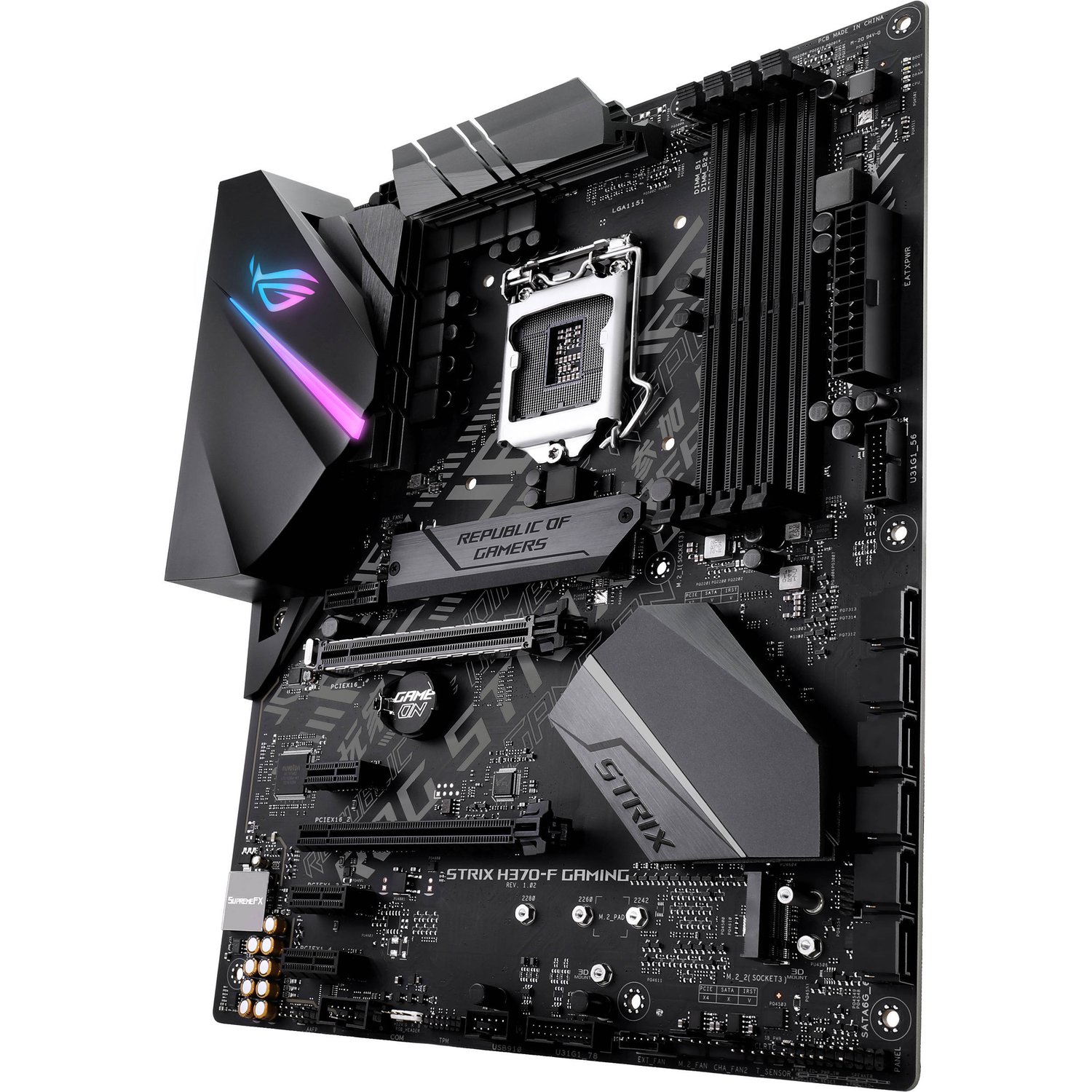 Дънна платка ASUS ROG STRIX H370-F GAMING