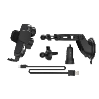 Безжично зарядно за кола HAMA FC10 Motion, 10 W, Черно