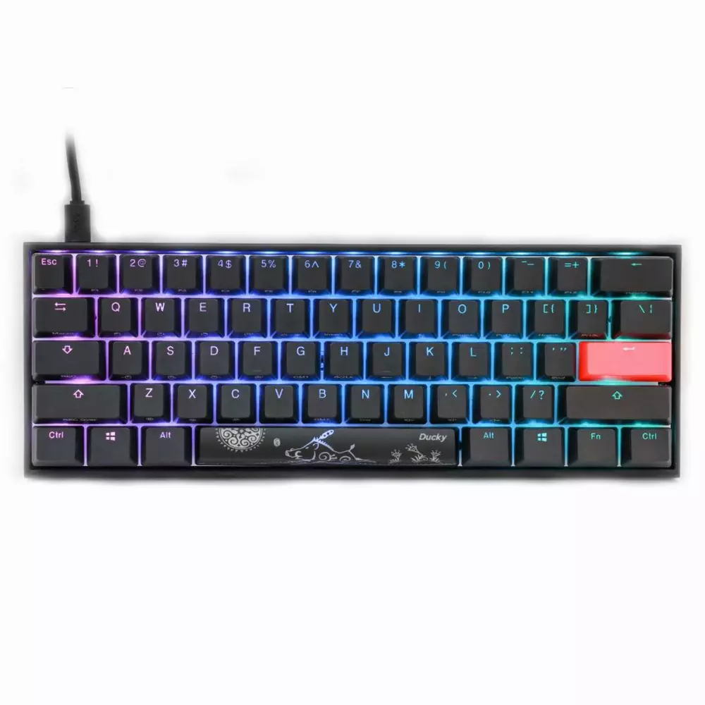 Геймърскa механична клавиатура Ducky One 2 Mecha Mini RGB, Cherry MX Red