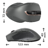 Мишка HAMA MW-900 Laser Wireless Mouse Auto-dpi Безжична Black