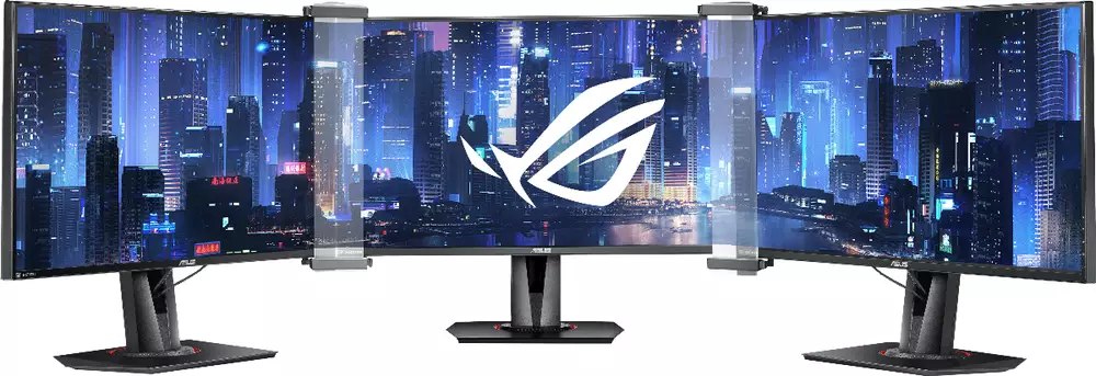 Комплект ROG Bezel Free Kit Lens съвместим с Flat монитори до 27"