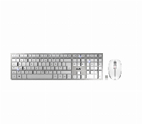 Kомплект клавиатура с мишка CHERRY DW9000 SLIM Бяло / Сребърно