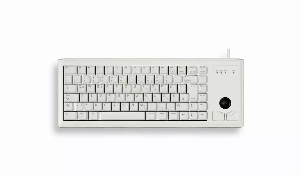Клавиатура CHERRY G84-4400 Trackball White