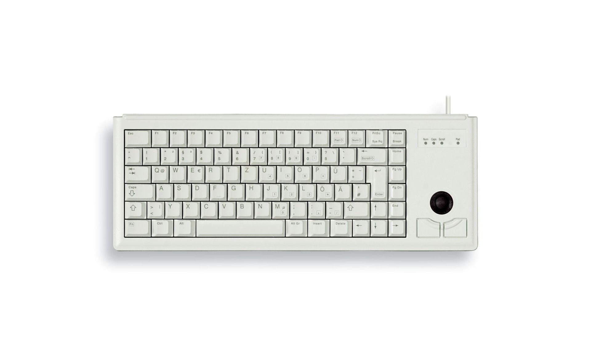 Клавиатура CHERRY G84-4400 Trackball White