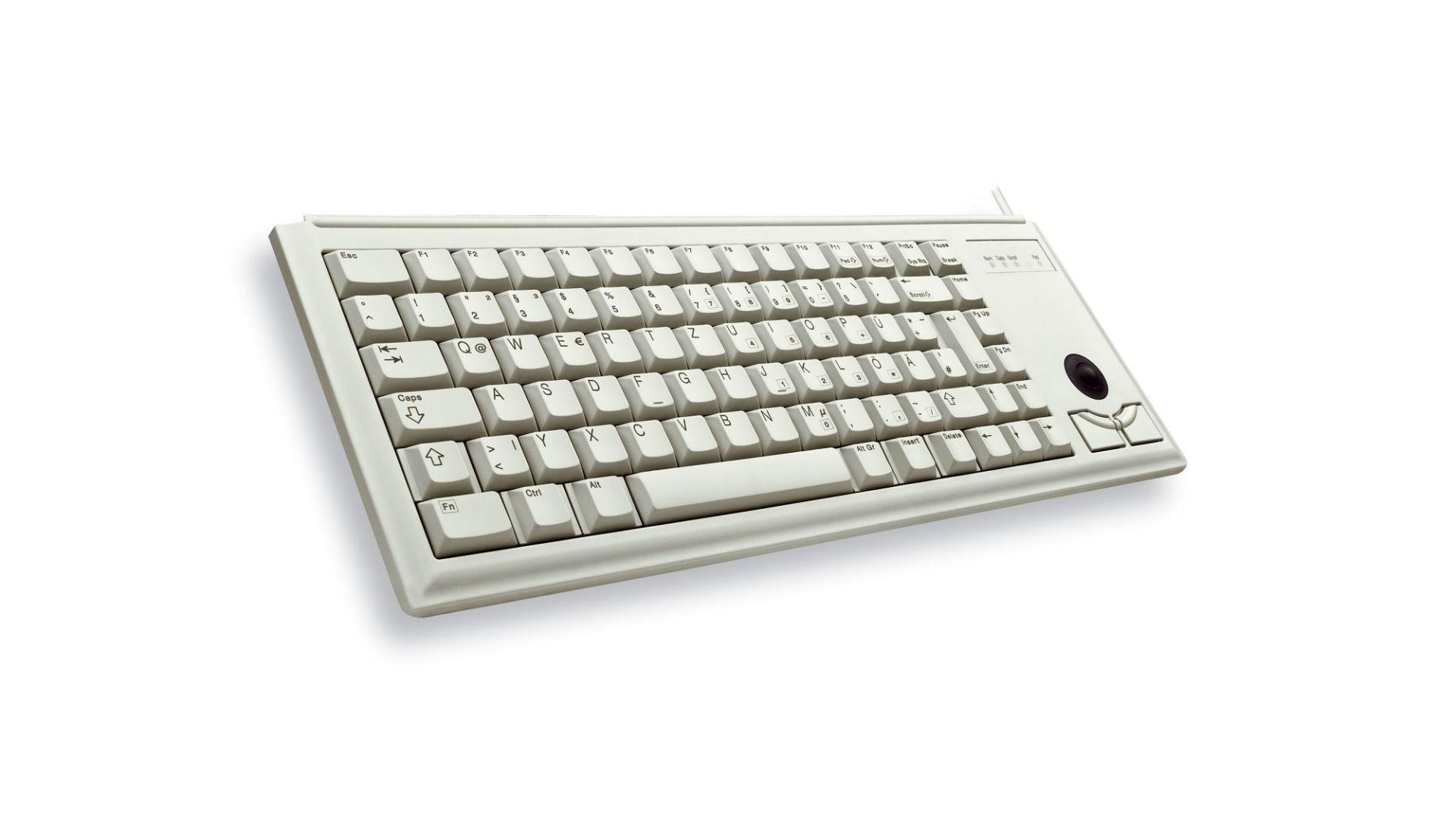 Клавиатура CHERRY G84-4400 Trackball White