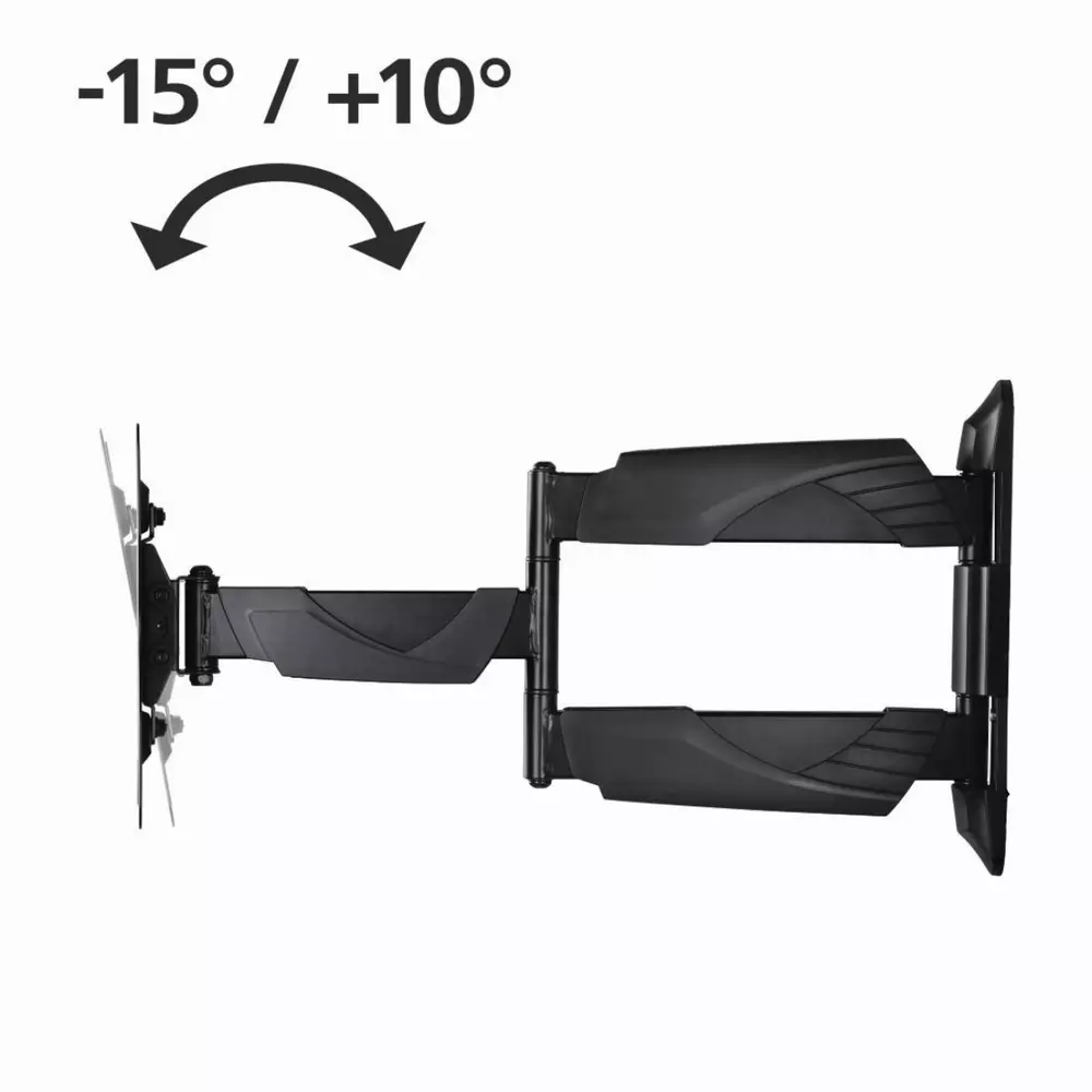 Стенна стойка за TV HAMA 118665, Регулируема, 19"-48", 35 кг, 3 звезди, Черна