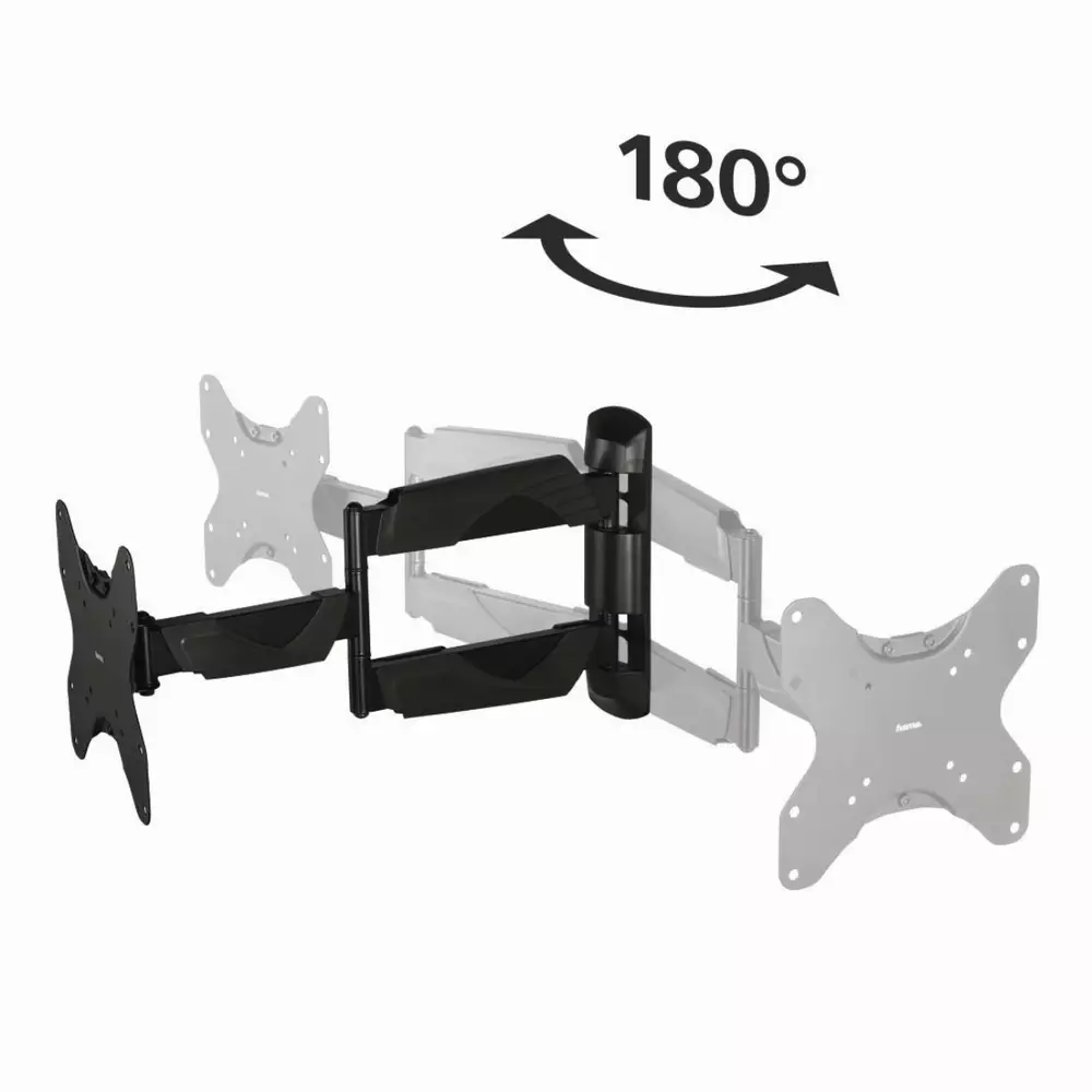 Стенна стойка за TV HAMA 118665, Регулируема, 19"-48", 35 кг, 3 звезди, Черна