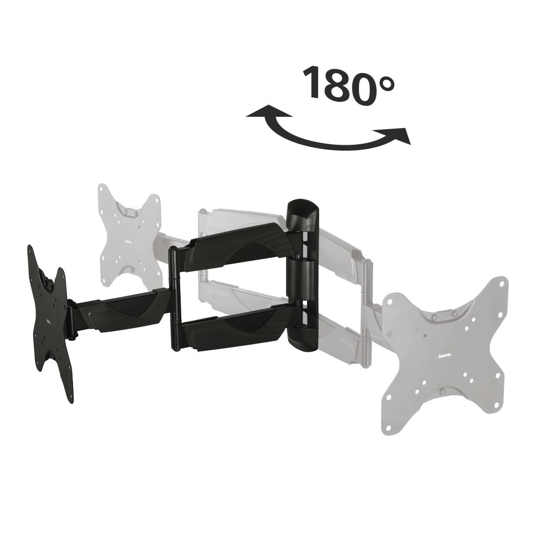 Стенна стойка за TV HAMA 118665, Регулируема, 19"-48", 35 кг, 3 звезди, Черна
