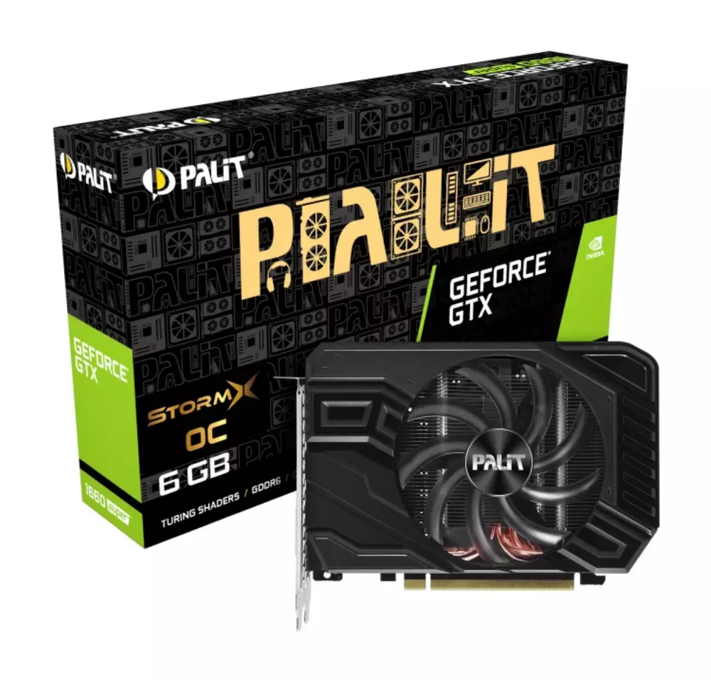 Видео карта PALIT GeForce GTX 1660 SUPER StormX OC 6GB