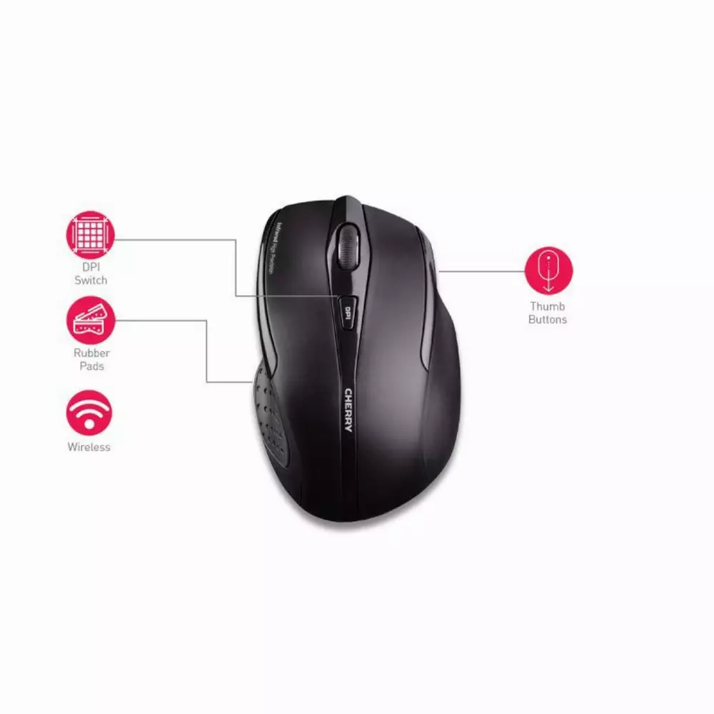 Мишка CHERRY MW3000 Optical Wireless Безжична Black