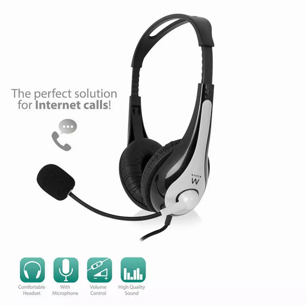 Слушалки с микрофон Ewent EW3562