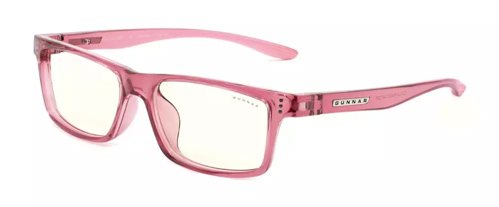 Детски компютърни очила GUNNAR Cruz Kids Large, Clear Natural, Розов