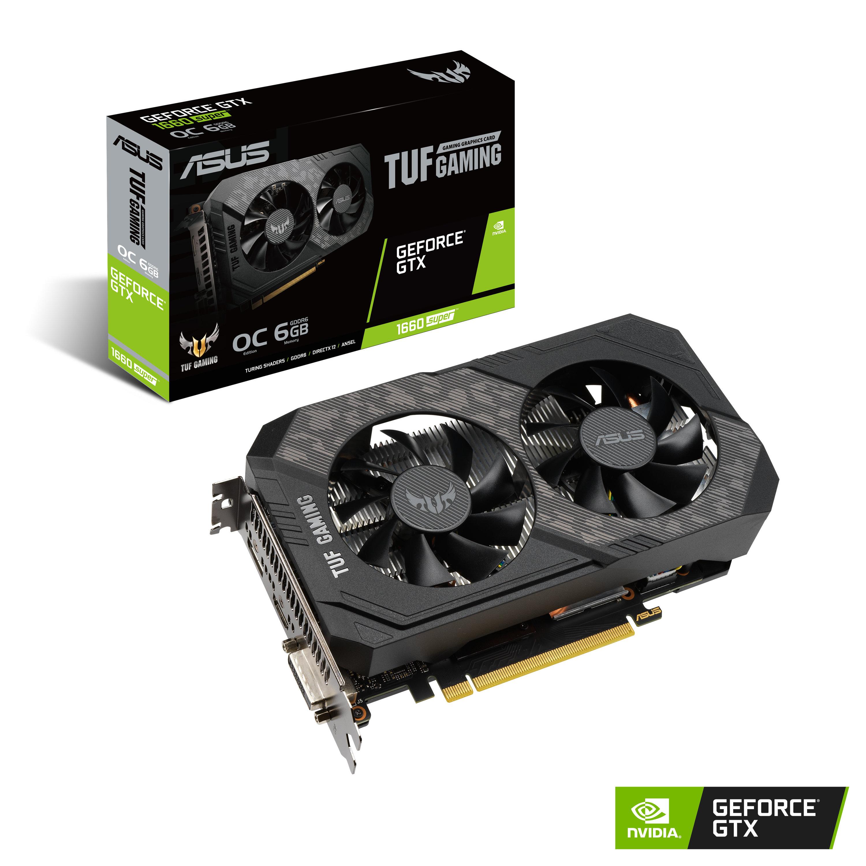 Видео карта ASUS TUF Gaming GeForce GTX 1660 Super OC Edition 6GB