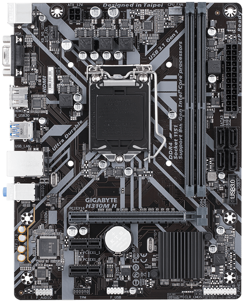 Дънна платка GIGABYTE H310M-H